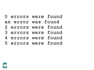 0 errors were found
an error was found
2 errors were found
3 errors were found
4 errors were found
5 errors were found
 