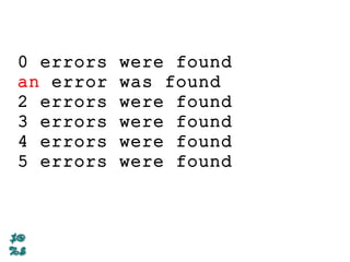 0 errors were found
an error was found
2 errors were found
3 errors were found
4 errors were found
5 errors were found
 