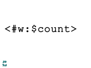 <#w:$count>
 