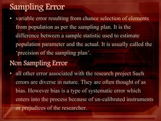 Errors in Research | PPTX
