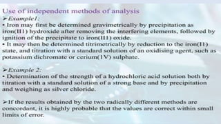 SOURCES AND TYPES OF ERRORS IN PHARMACEUTICAL ANALYSIS visual data 8