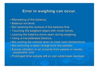 Errors -  pharmaceutical analysis -1