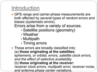 Gps Error Ranges Errors and biases in gps | PPTX