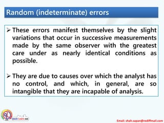 Errors and its minimization | PPT