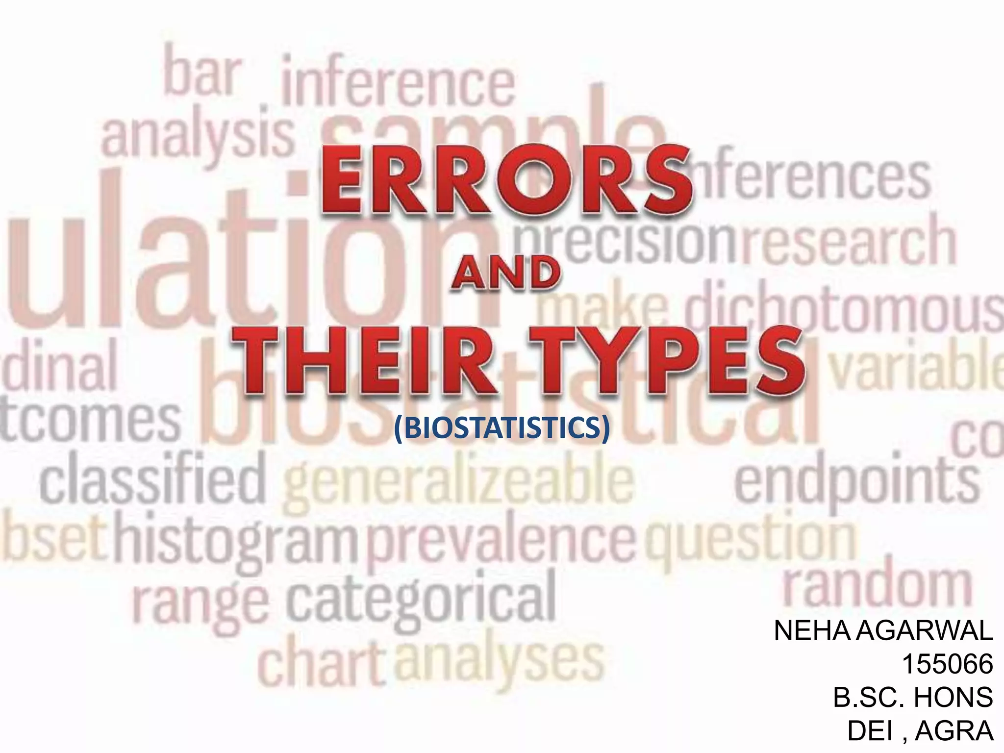 Errors and types | PPTX