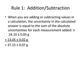 Errors and uncertainties | PPT