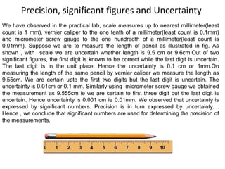 Of gauge uncertainty micrometer screw Difference Between