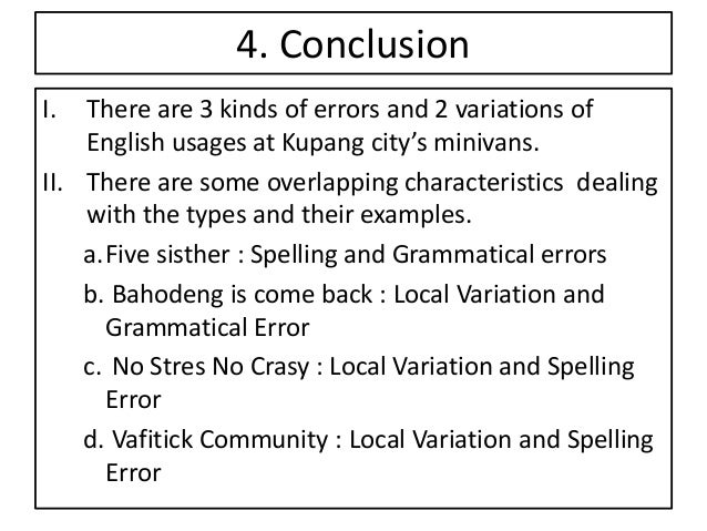 Errors And Variations Of English Expressions On Bemo As The Kupang Ci