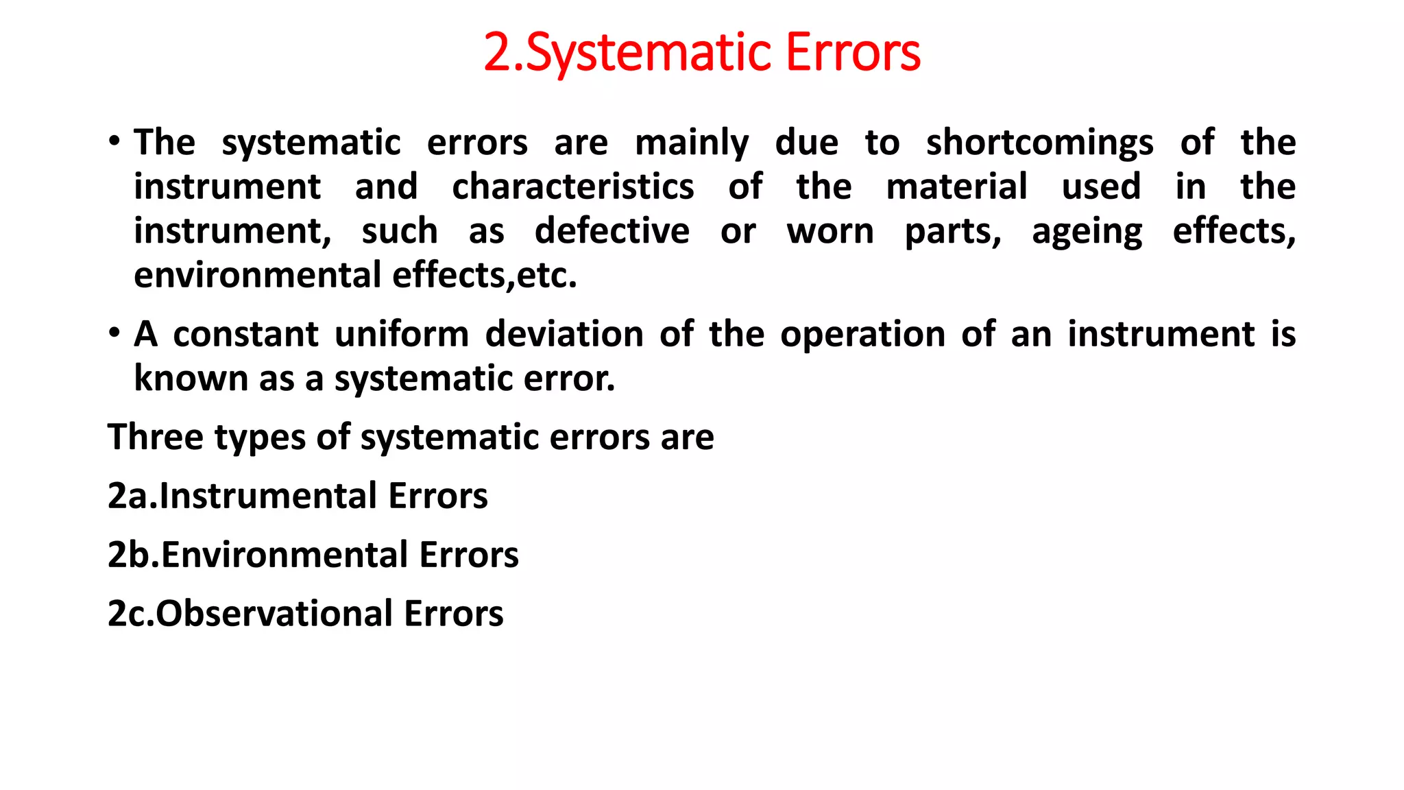 Errors in measurement | PPTX