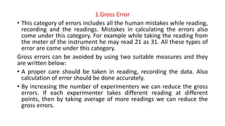 Errors in measurement | PPTX