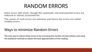 Errors in measurement for mechanical eng student | PPTX