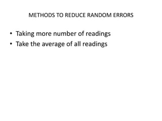 ERRORS IN EXPERIMENTAL MEASUREMENTS IN SCIENCE | PPTX