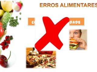 ERROS ALIMENTARES<br />Comer em quantidade excessiva<br />