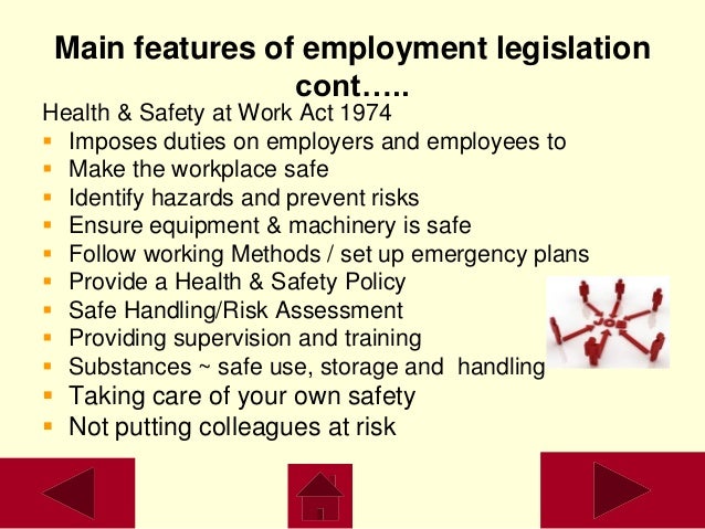current health and safety legislation essay Describe how current health and safety legislation, policies and procedures are implemented in the setting health and safety legislation is there to protect everyone within a setting, (everyone being pupils, staff and visitors) through policies and procedures for preventing and controlling risk of accidents. current health and safety legislation essay Describe how current health and safety legislation, policies and procedures are implemented in the setting health and safety legislation is there to protect everyone within a setting, (everyone being pupils, staff and visitors) through policies and procedures for preventing and controlling risk of accidents.