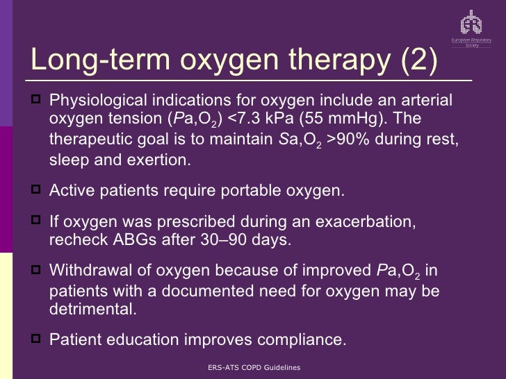 Ers Ats Copd Guidelines