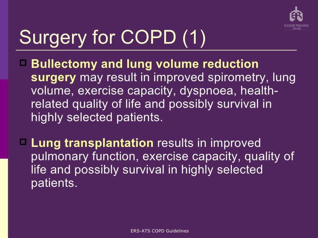 Ers Ats Copd Guidelines