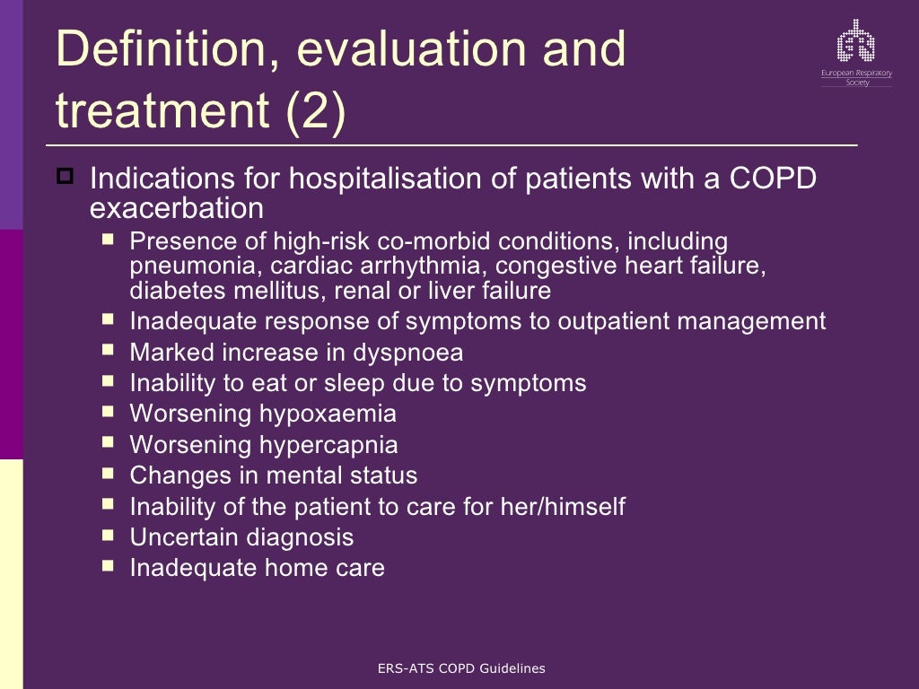 Ers Ats Copd Guidelines