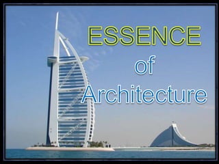 E, r, s of architecture