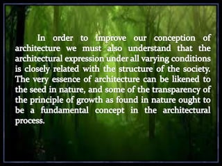 E, r, s of architecture