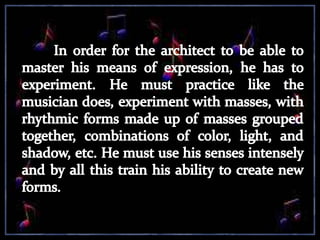E, r, s of architecture
