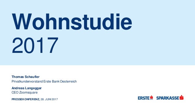Erste Bank Wohnstudie 2017