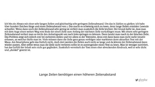 glyphe
Lange Zeilen benötigen einen höheren Zeilenabstand
 