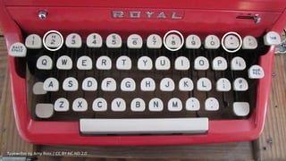 Typewriter by Amy Ross / CC BY-NC-ND 2.0
 