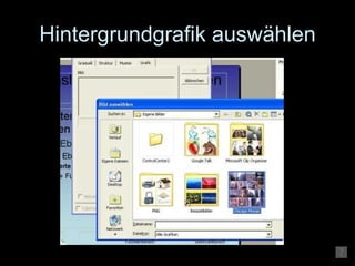 Hintergrundgrafik auswählen 