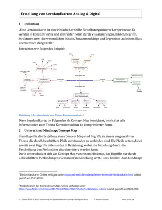 Erstellung von Lernlandkarten Analog und Digital | PDF