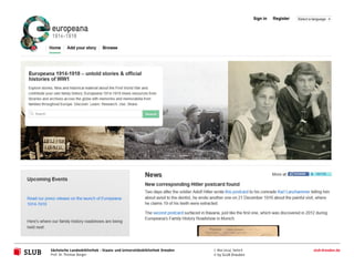 Sächsische Landesbibliothek – Staats- und Universitätsbibliothek Dresden slub-dresden.de
© by SLUB Dresden
7. Mai 2014| Seite 6
Prof. Dr. Thomas Bürger
 