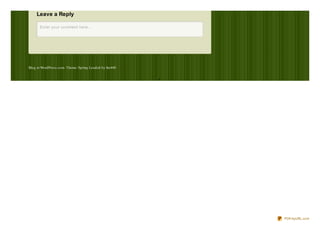Leave a Reply
Blog at WordPress.com. Theme: Spring Loaded by the449.
Enter your comment here...Enter your comment here...
PDFmyURL.com
 