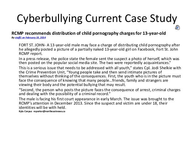 Cyberbullying case study picture