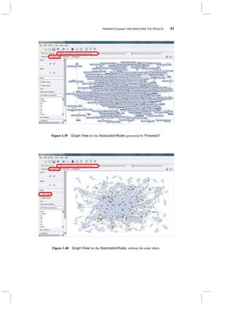 RUNNING Process01 AND ANALYZING THE RESULTS 31
Figure 1.39 Graph View for the AssociationRules generated by Process01
Figure 1.40 Graph View for the AssociationRules, without the node labels
 