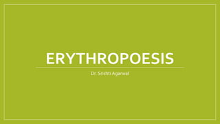 ERYTHROPOESIS
Dr. Srishti Agarwal
 