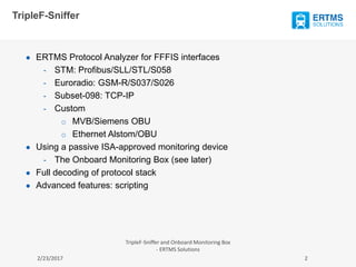 ERTMS Solutions TripleF-Sniffer | PPTX