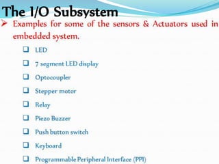 Embedded System Real Time Operating System (ERTS) I unit by vijay | PPTX