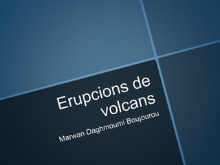 Erupcions de volcans