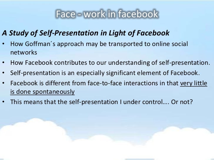 goffman essay Erving goffman's the presentation of self in everyday life, published in 1959, provides a detailed description and analysis of process and meaning in mundane interaction. goffman essay Erving goffman's the presentation of self in everyday life, published in 1959, provides a detailed description and analysis of process and meaning in mundane interaction.