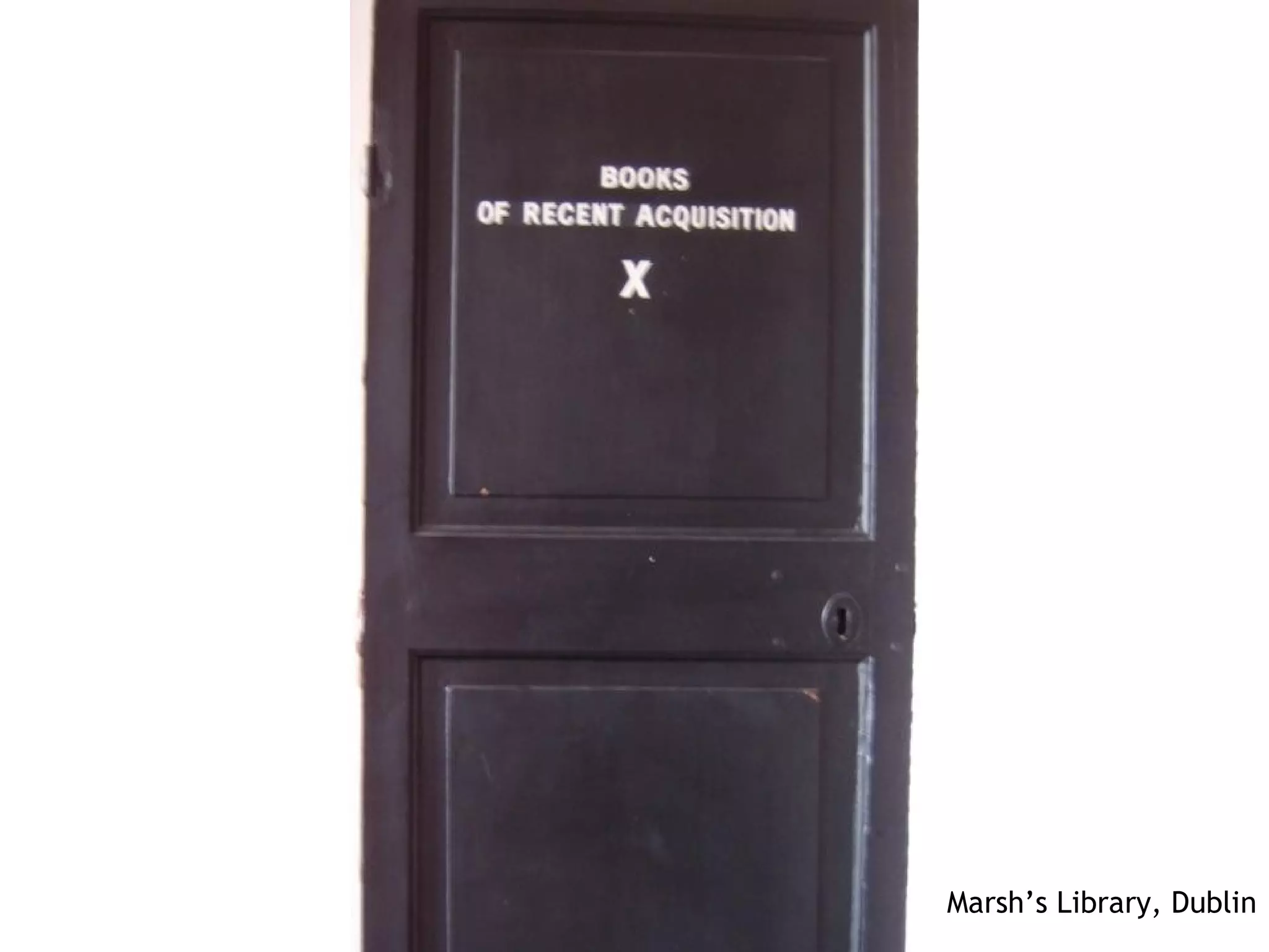 Marsh’s Library, Dublin 