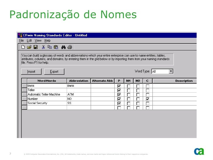 Allfusion Erwin Data Modeler