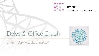 EryemDay –Octobre 2014 
Delve& Office Graph  