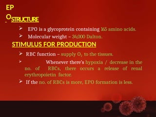 Stimulus For Rbc Production Comprehensive Overview of Erythropoiesis: Stages, Cells, and Regulation ...