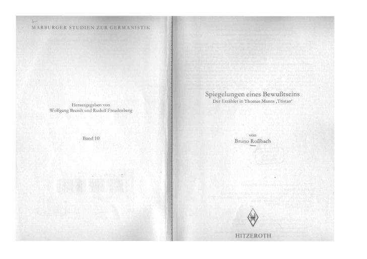 Erzähler  Tristan Letztes  Kapitel  Rossbach