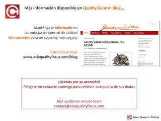 Más información disponible en Quality Control Blog…

Manténgase informado en
las noticias de control de calidad
Léa consej...