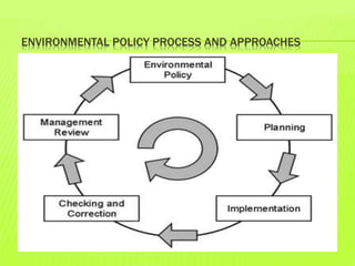 ENVIRONMENTAL POLICY PROCESS AND APPROACHES
 