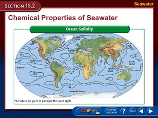 Chemical Properties of Seawater Seawater 