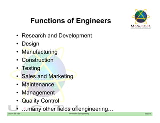 Es l1 - introduction to engineering | PDF