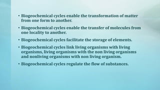 ENVIRONMENTAL SCIENCE LECTURE 3 biogeochemical | PDF