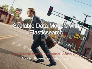 Elasticsearch Meetup | Amsterdam | April 7, 2016
Maarten Roosendaal & Anne Veling
 