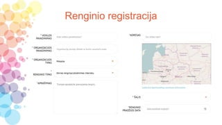 Renginio registracija
 
